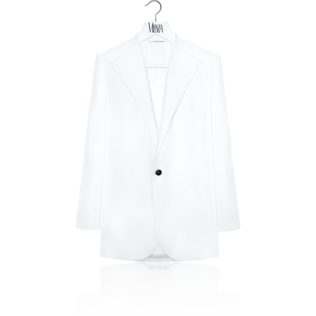 Silk velvet jacket with lapel