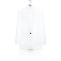 Silk velvet jacket with lapel