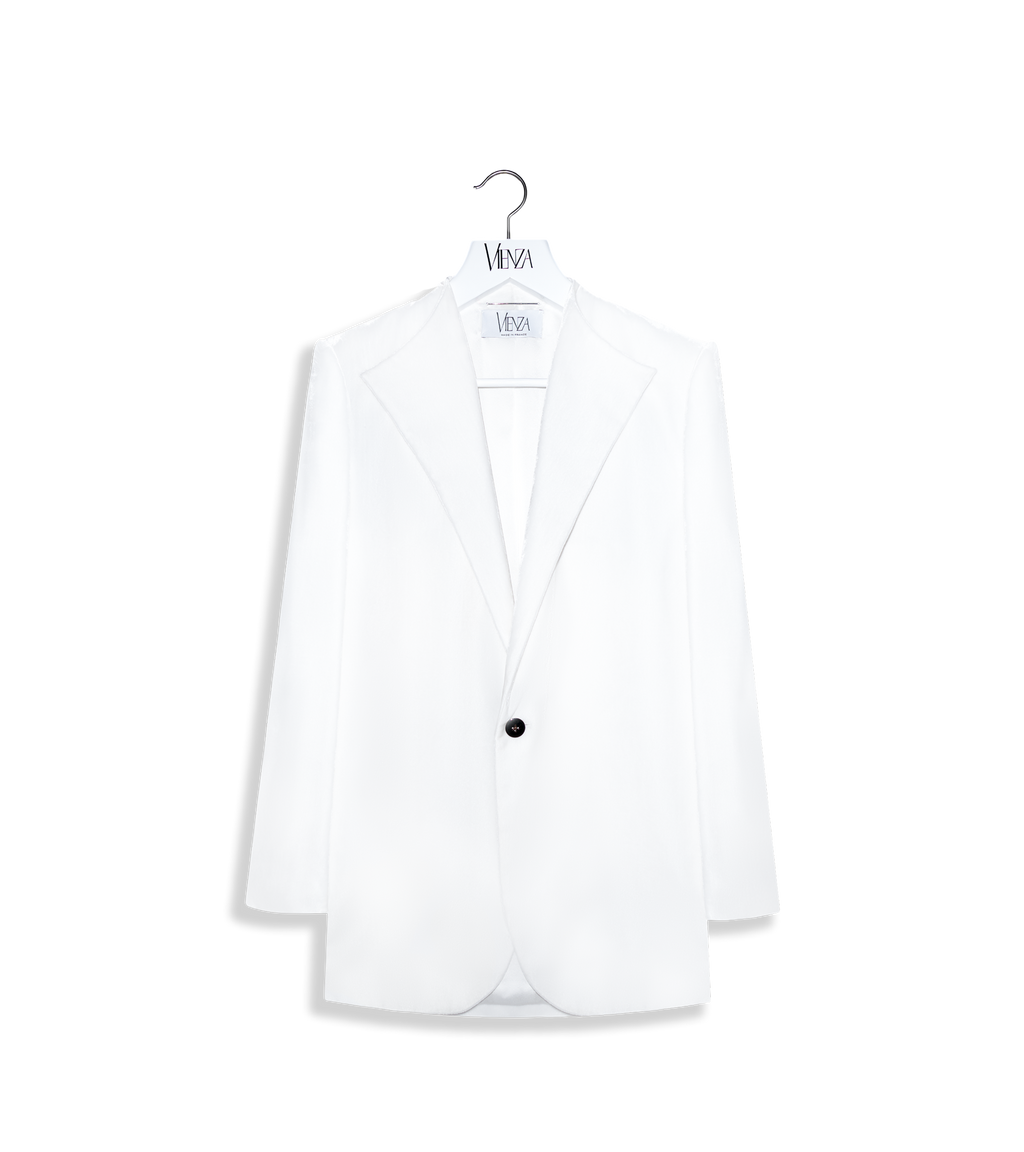 Silk velvet jacket with lapel