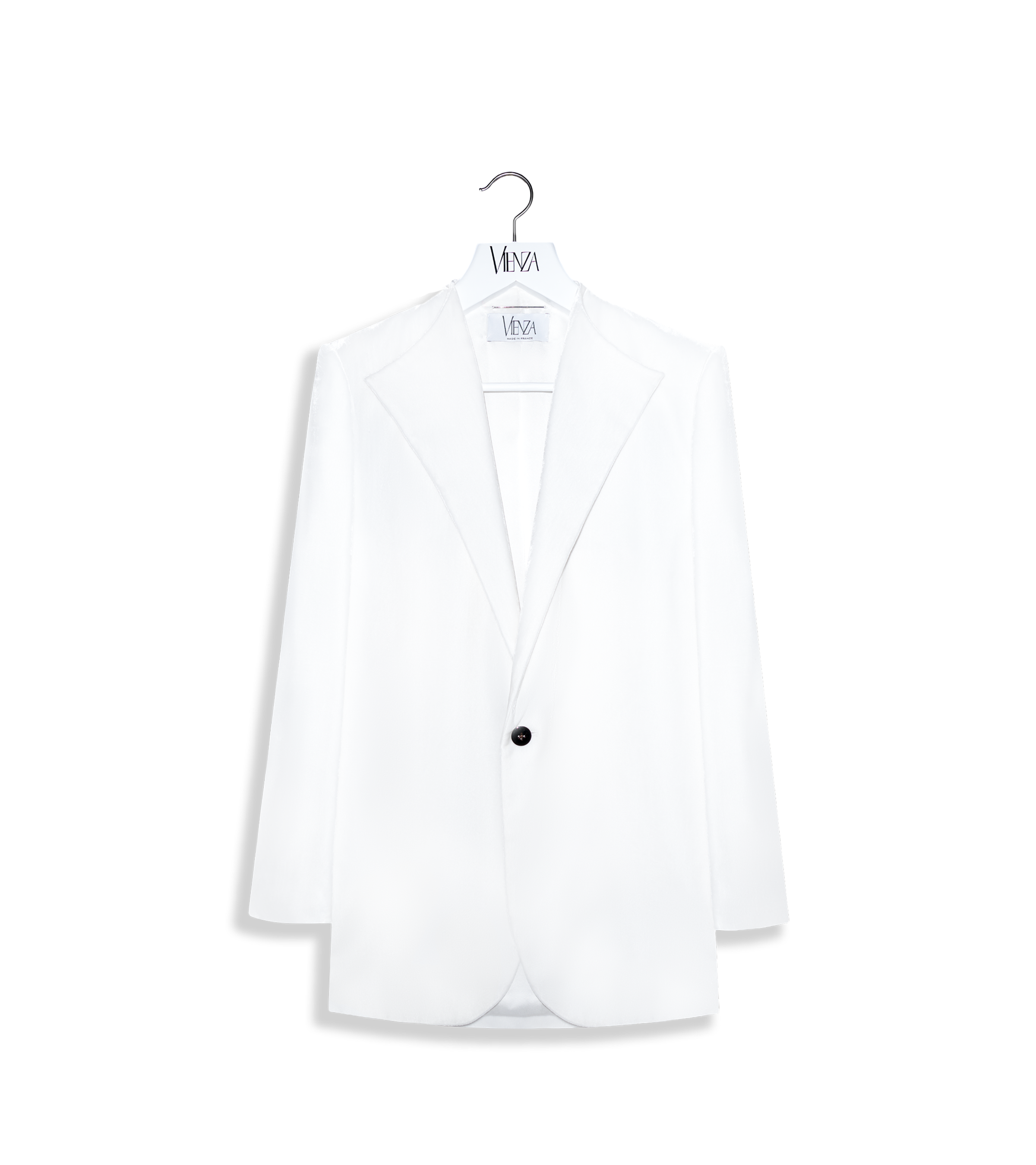 Silk velvet jacket with lapel