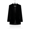 Silk velvet jacket with lapel